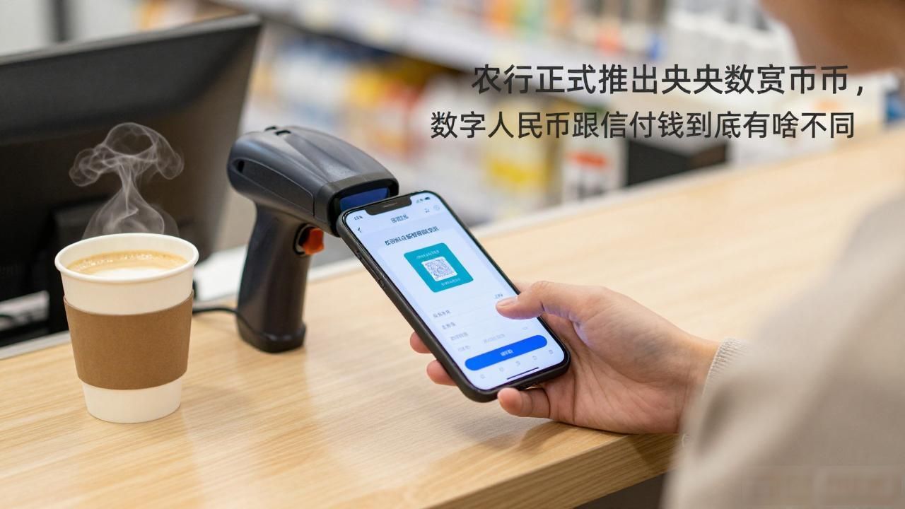 农行正式推出央行数字货币，数字人民币跟微信付钱到底有啥不同