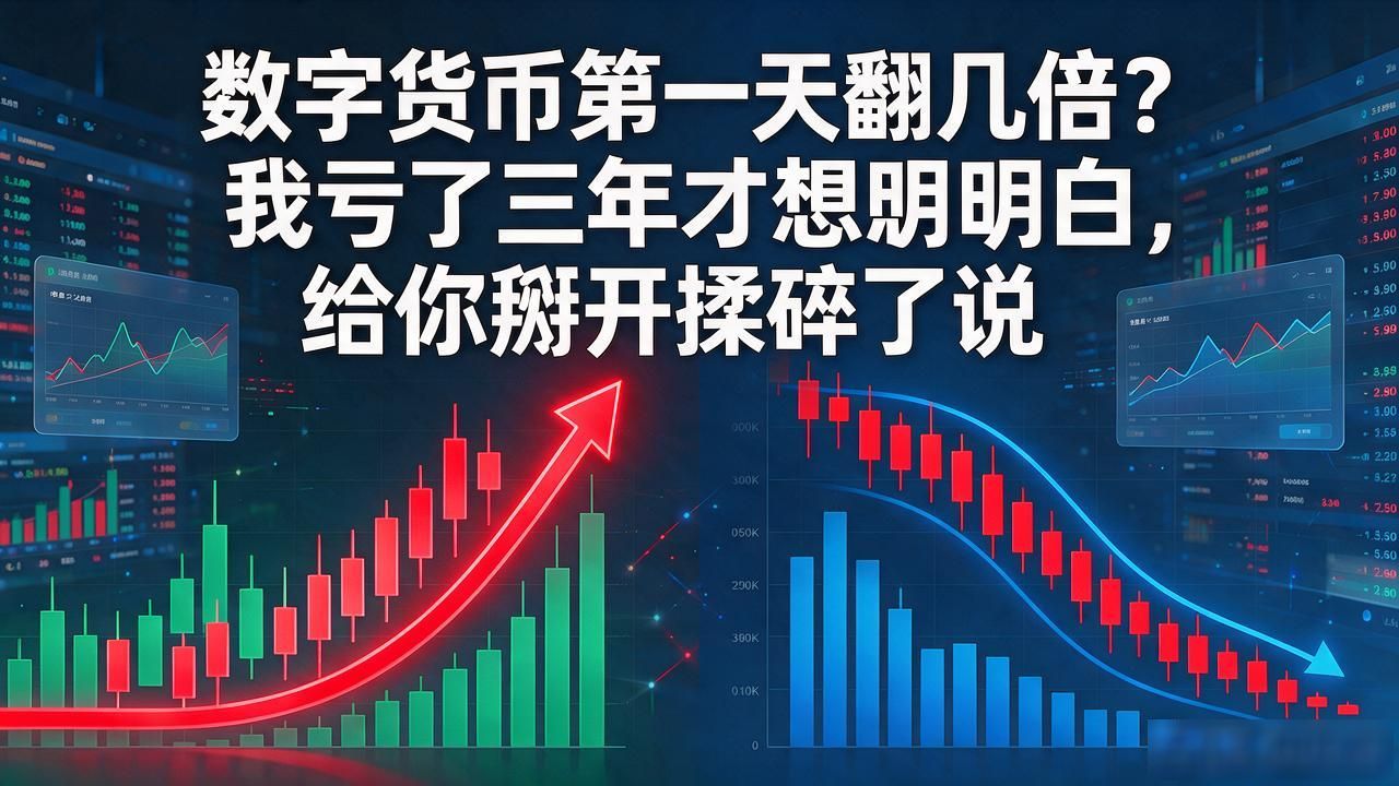 数字货币第一天翻几倍？我亏了三年才想明白，给你掰开揉碎了说