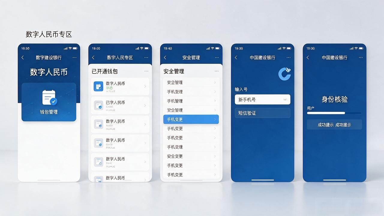 建行数字货币预留手机怎么改？换手机号实操攻略