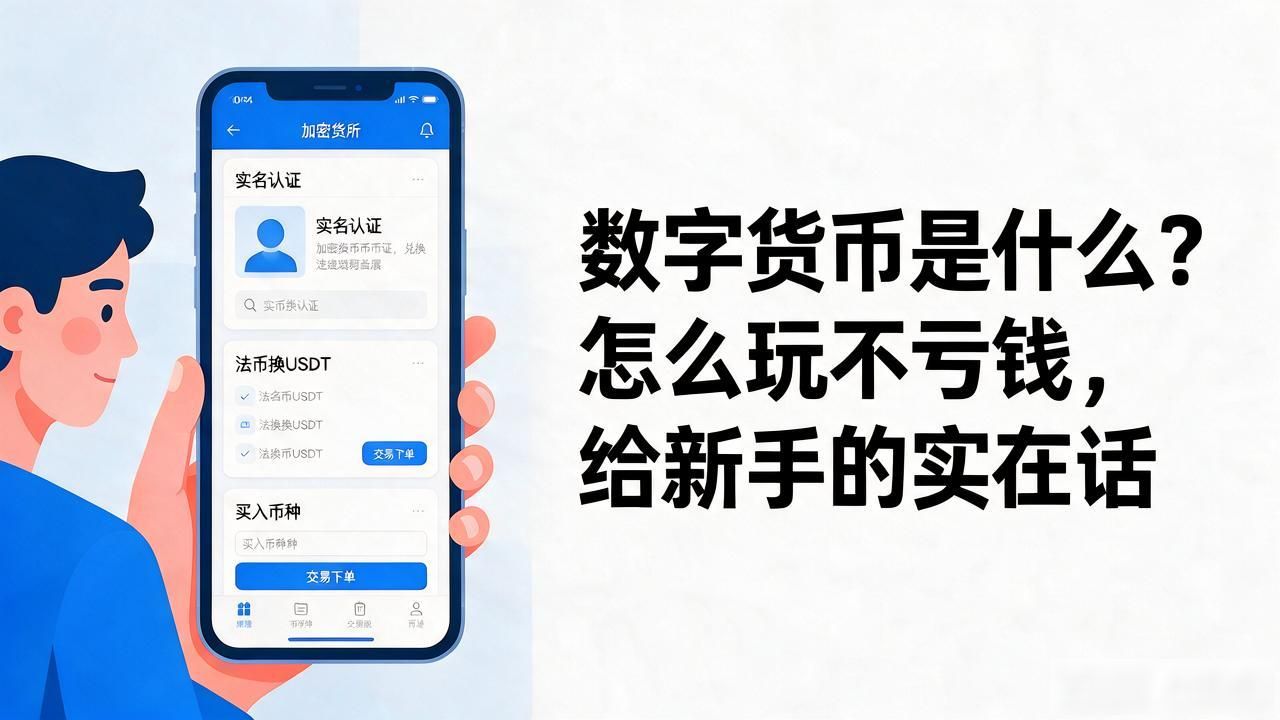 数字货币是什么？怎么玩不亏钱，给新手的实在话