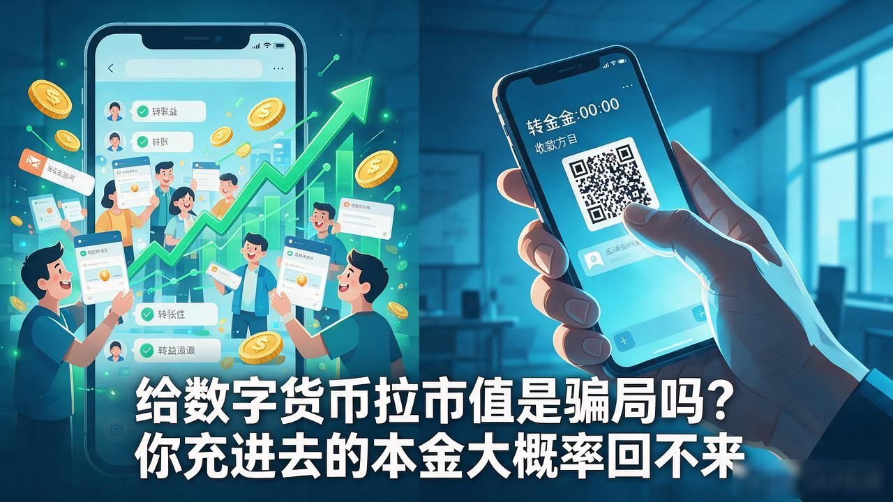 给数字货币拉市值是骗局吗？你充进去的本金大概率回不来