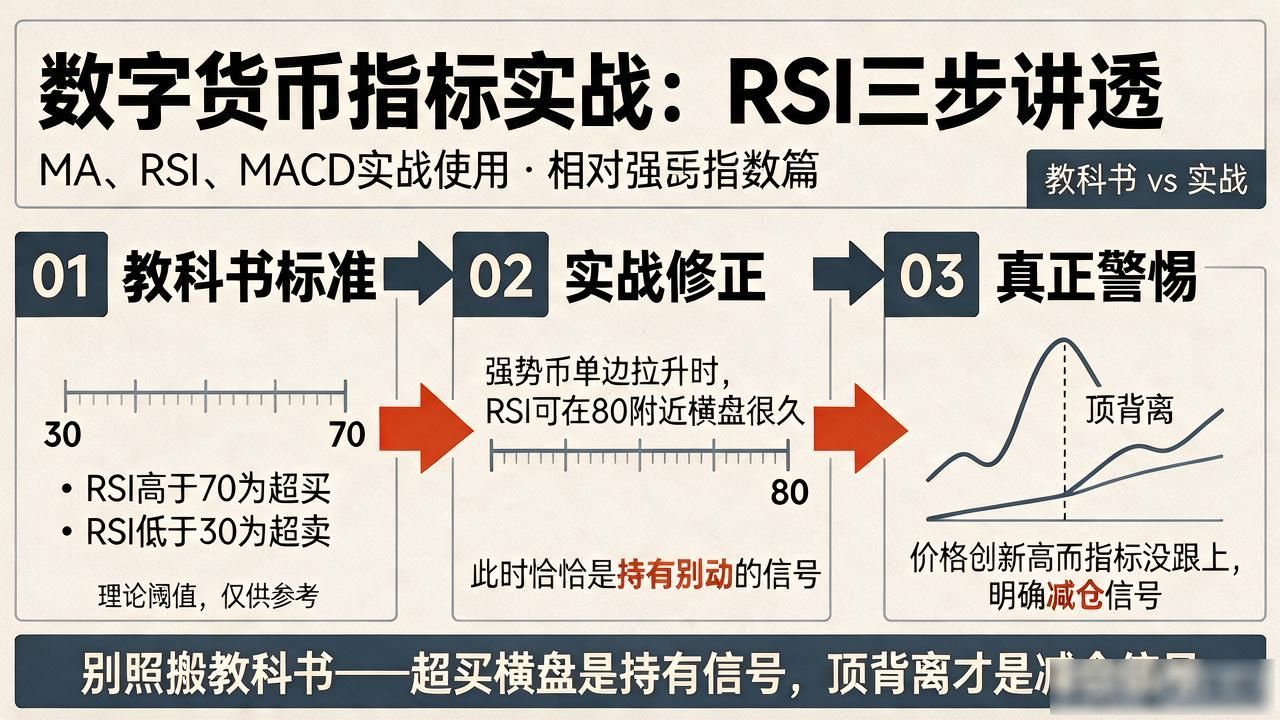 数字货币指标使用方法，MA、RSI、MACD三步实战讲透