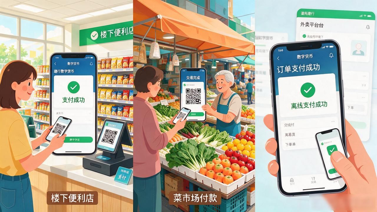 建行数字货币正式发行了，普通人怎么领、怎么花，跟微信支付宝有啥不同