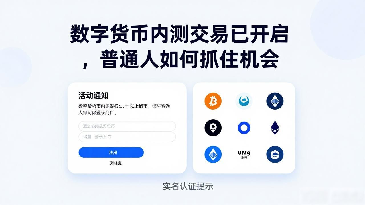 数字货币内测交易已开启，普通人如何抓住机会