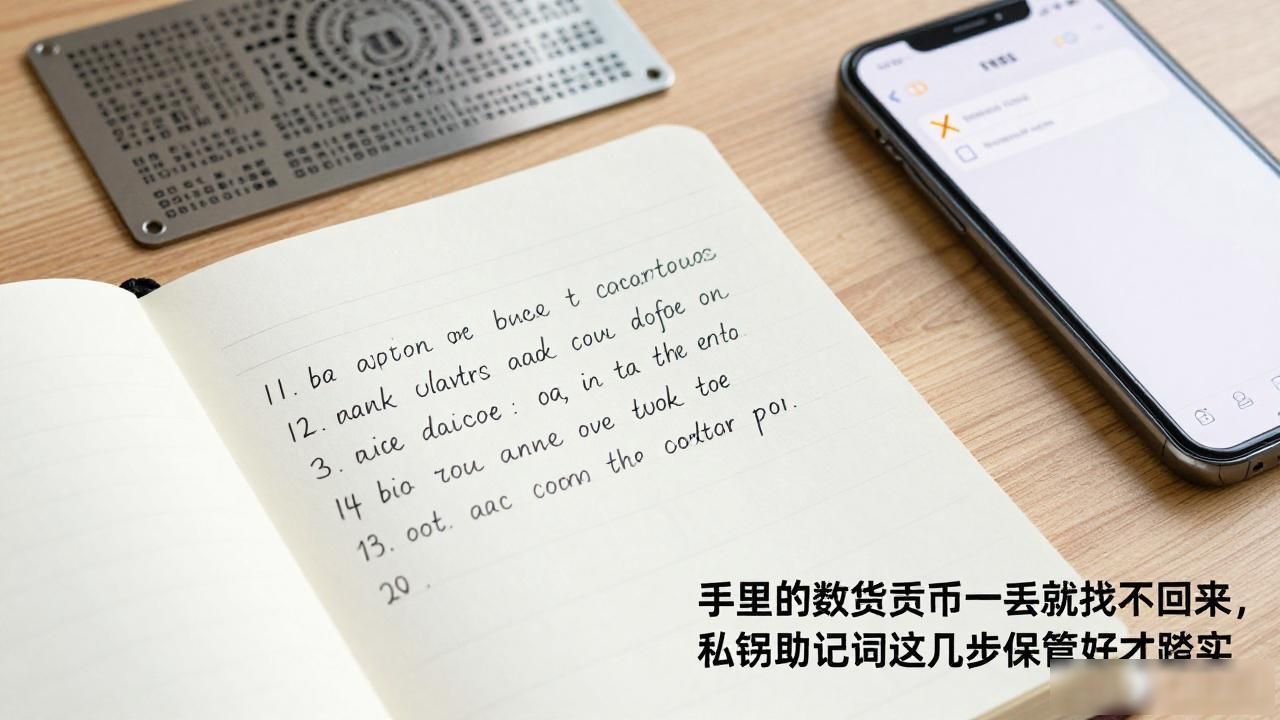手里的数字货币一丢就找不回来，私钥助记词这几步保管好才踏实