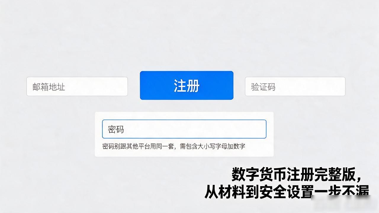 数字货币注册完整版，从材料到安全设置一步不漏